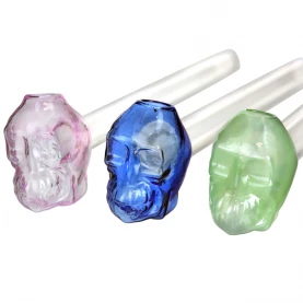 Sklenka s guľou Skull mix farieb