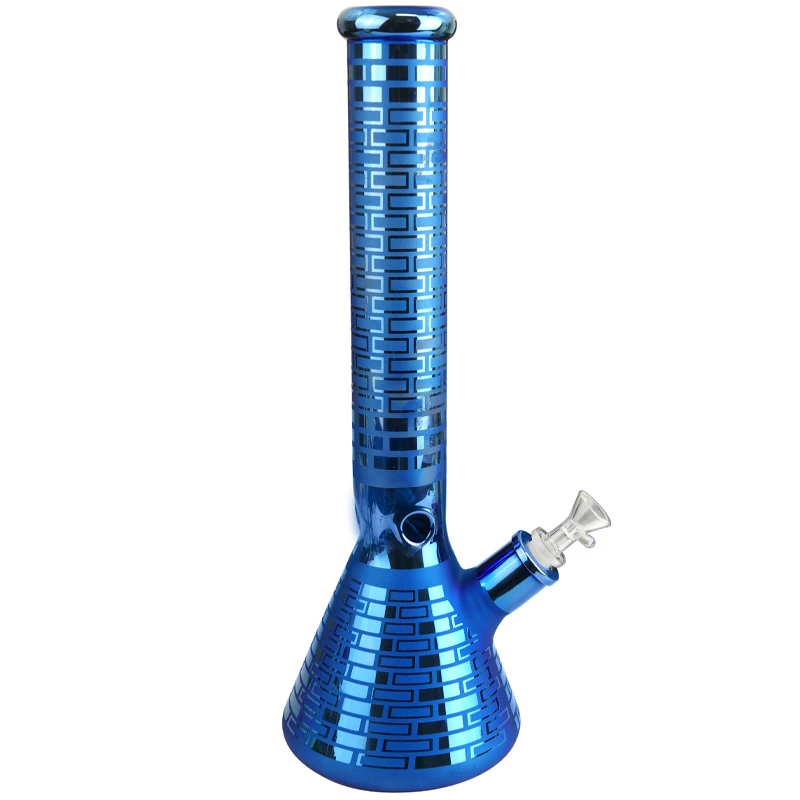 Sklenené bongo Electro Coat Design Limited 40 cm - Modré