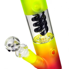 Sklenený bong Amsterdam 40 cm rasta/black