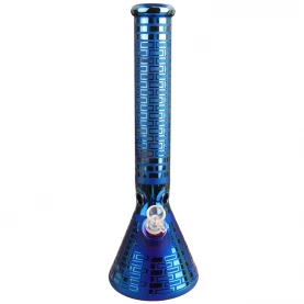 Sklenený bong Electro Coat Design Limited 40 cm - Modrý