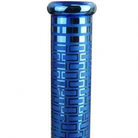 Sklenený bong Electro Coat Design Limited 40 cm - Modrý