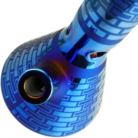 Sklenený bong Electro Coat Design Limited 40 cm - Modrý