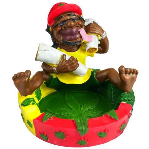 Cigaretový popolník Rastafarián s jointami