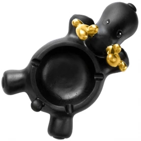 Cigaretový Popolník Sob Čierno-zlatý