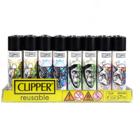 Zapaľovač Clipper Séria GEOMETRICAL ANIMALS 4 kusy