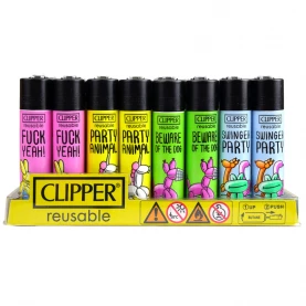 Zapaľovač Clipper séria BALLOON ANIMALS 4 kusy