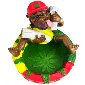 Cigaretový popolník Rastafarián s jointami