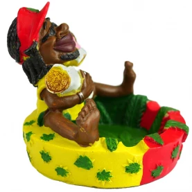 Cigaretový popolník Rastafarián s jointami