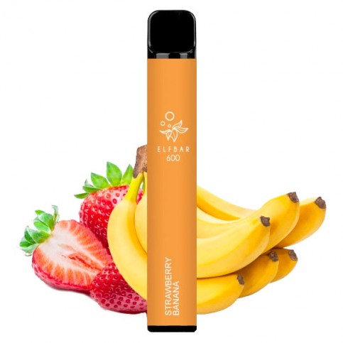 E-shisha Elf Bar 600/20mg Strawberry Ice - Jahoda Banán