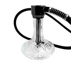 Vodná fajka Kaya Shisha  Inox Carbon Stallion - Gunmetal Black