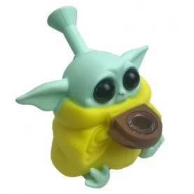 Silikónové vodné bongo Yoda Yellow 12,5 cm