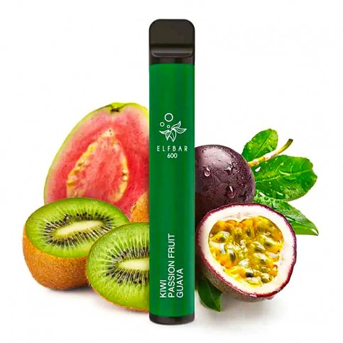 E-Shisha Elf Bar 600/20mg Kiwi Passion Fruit Guava