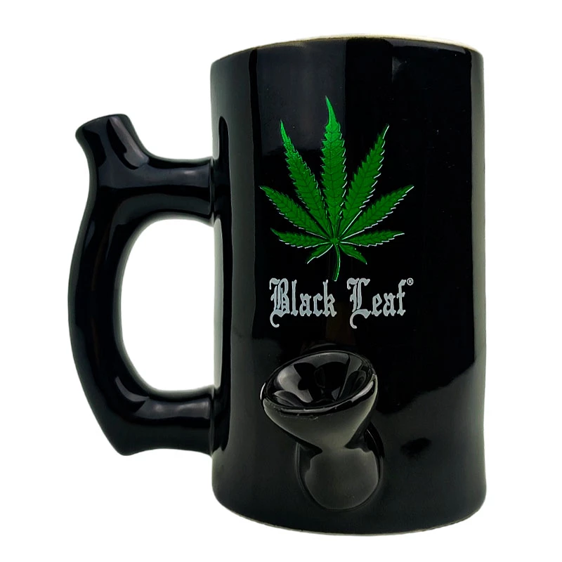 Keramická šálka - Bongo Black Leaf Black Keramická šálka - Bongo Black Leaf Black