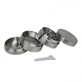 Grinder Drvička 4-dielna 40mm strieborná