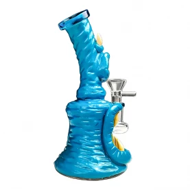 Sklenené bongo Monster Blue 16cm