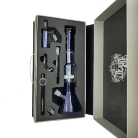 Bongo set Black Leaf Perko Ice herb/oil blue - zabalené v krabici