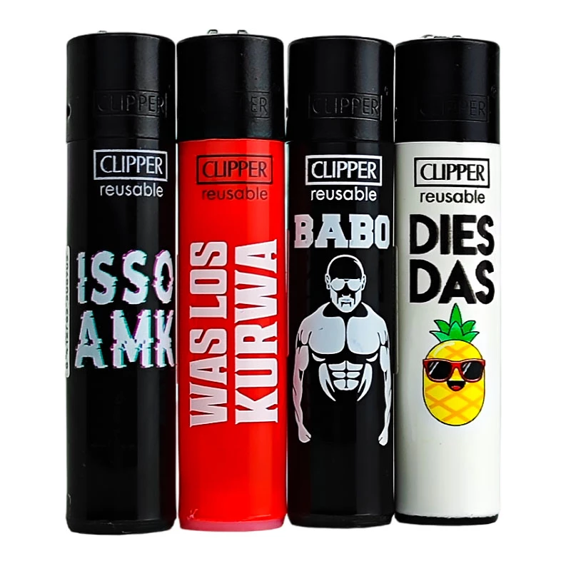 Zapaľovač Clipper Séria Jugendwort 4kusy