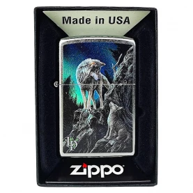 Zapalovač Zippo - Lisa Parker Wolfs Mountain