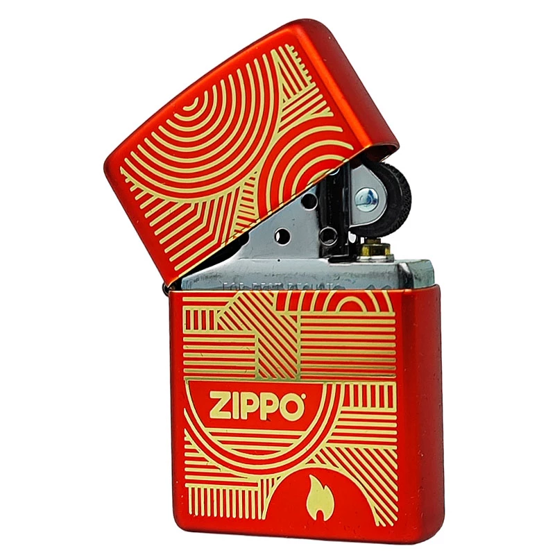 Zapalovač Zippo Circle Line Metallic Red