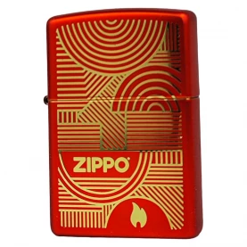 Zapalovač Zippo Circle Line Metallic Red