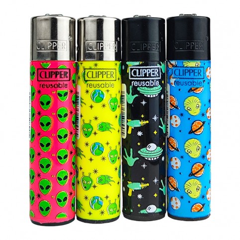 Zapaľovač Clipper Séria EXTERNAL NEIGHBOURS po 4 kusy