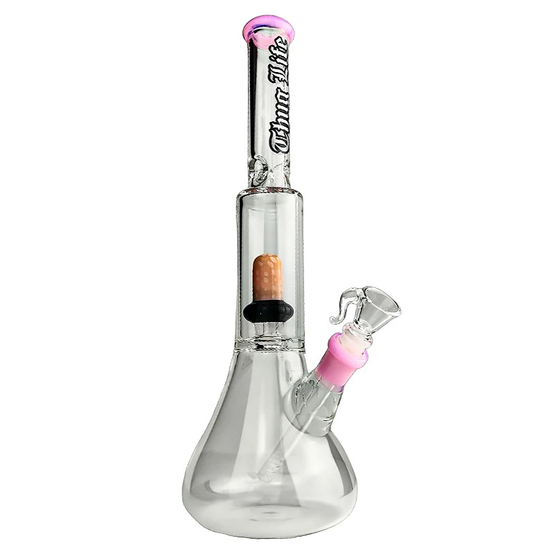 Bong sklo Thug Life rúžová 36cm