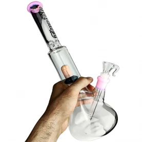 Bong sklo Thug Life rúžová 36cm