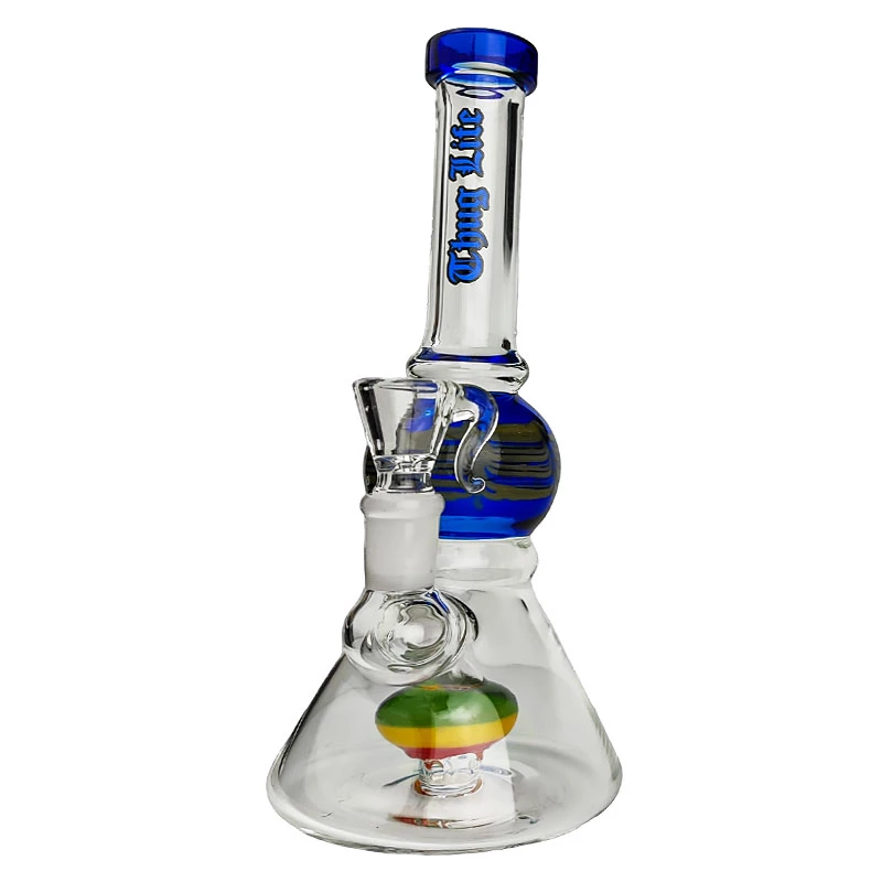 Bong Thug Life Beaker sklo 21cm blue