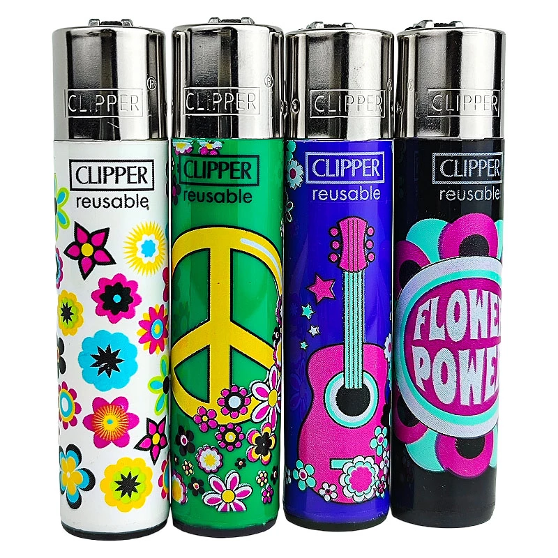 Zapaľovač Clipper Séria FREE SPIRIT po 4 kusy
