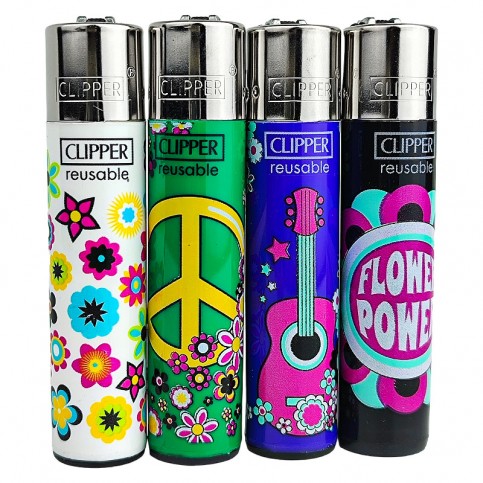 Zapaľovač Clipper Séria FREE SPIRIT po 4 kusy