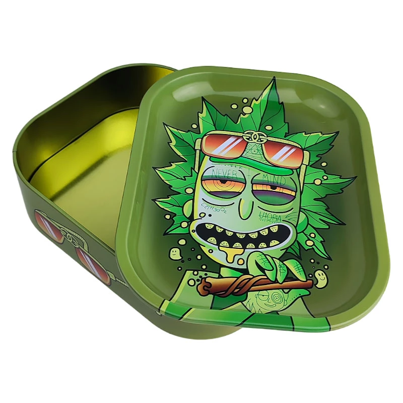 Roll Tray Box Green Rick 18x14x5cm