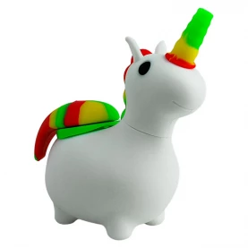 Bong Silicone White Unicorn