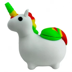 Bong Silicone White Unicorn