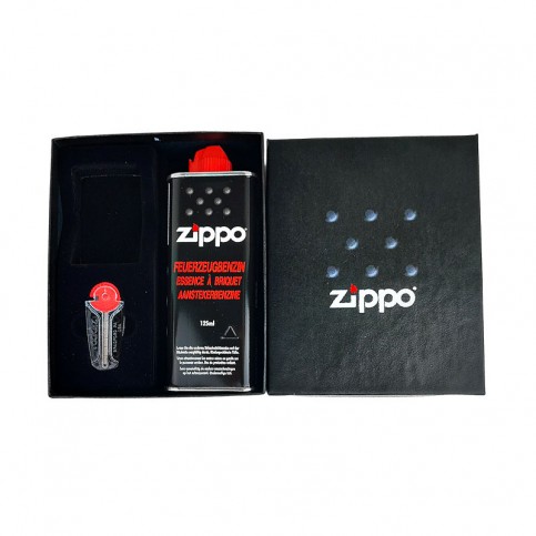 Gift set Zippo s kamienkami a benzínom