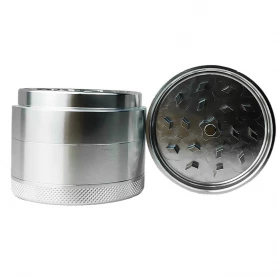 Grinder drvička Alum 55mm strieborná