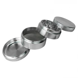 Grinder drvička Alum 55mm strieborná