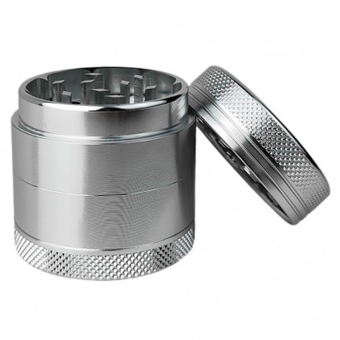 Grinder drvička Alum 40mm strieborná