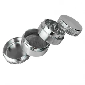 Grinder drvička Alum 40mm strieborná