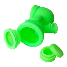 Silikónové bongo Zelená Smrtka DAB 11cm