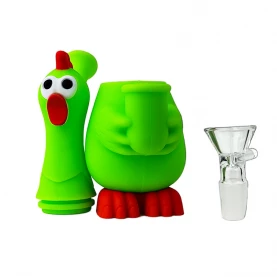 Silikónové bongo Chicken Green 18cm