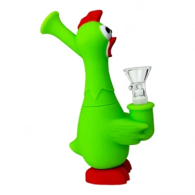 Silikónové bongo Chicken Green 18cm