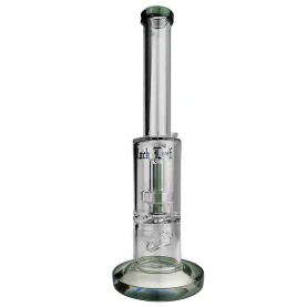 Bong sklo Black Leaf Percolator Bong + slit dufúzor grey 28cm