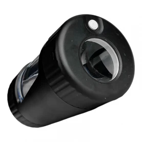 Sherlock Hemp Glow Jar black LED Lupa + Grinder