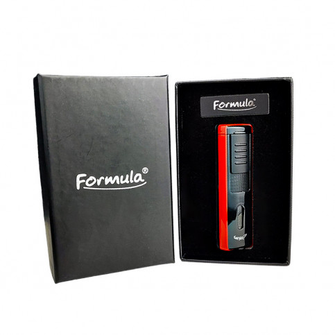 Zapalovač Formula Crocodile Triple Jet Čierna/Červená