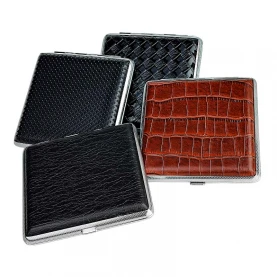 Púzdro na cigarety black leather mix