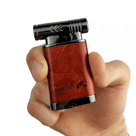 Zapalovač Jet Flame Leather Gentelo
