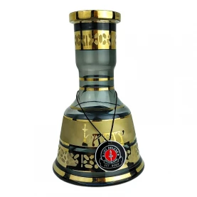 Vodná fajka Amy Deluxe Mini Harfi Black - Gold 50 cm