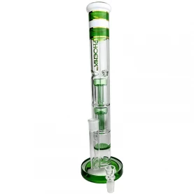 Sklenené bongo Phoenix 43cm - Mliečno-zelené