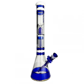 Sklenené bongo Phoenix 46cm - Modré