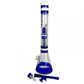 Sklenené bongo Phoenix 46cm - Modré